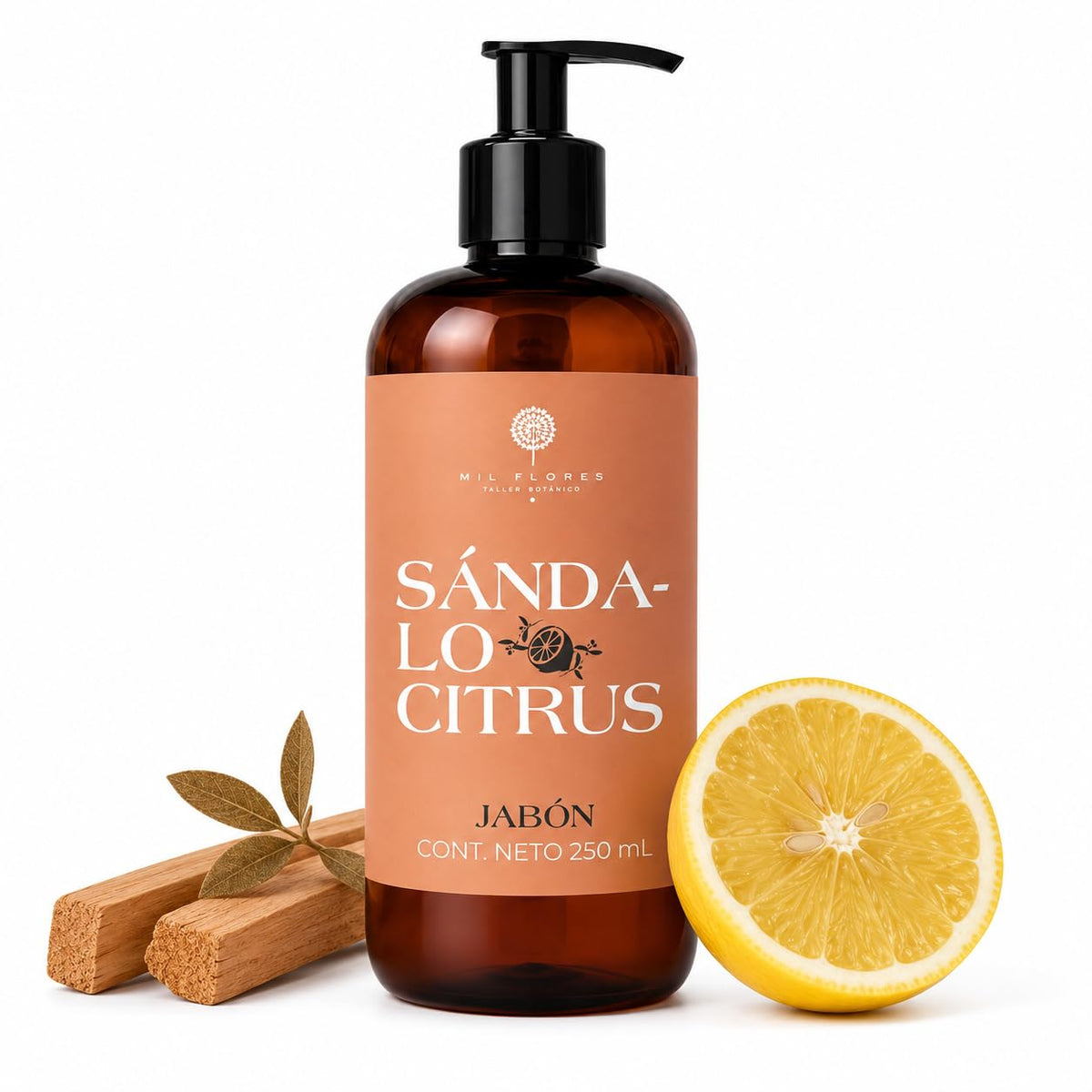 Mil Flores Jabón Líquido para Manos Sándalo Cítrico 250 ml Hidratante