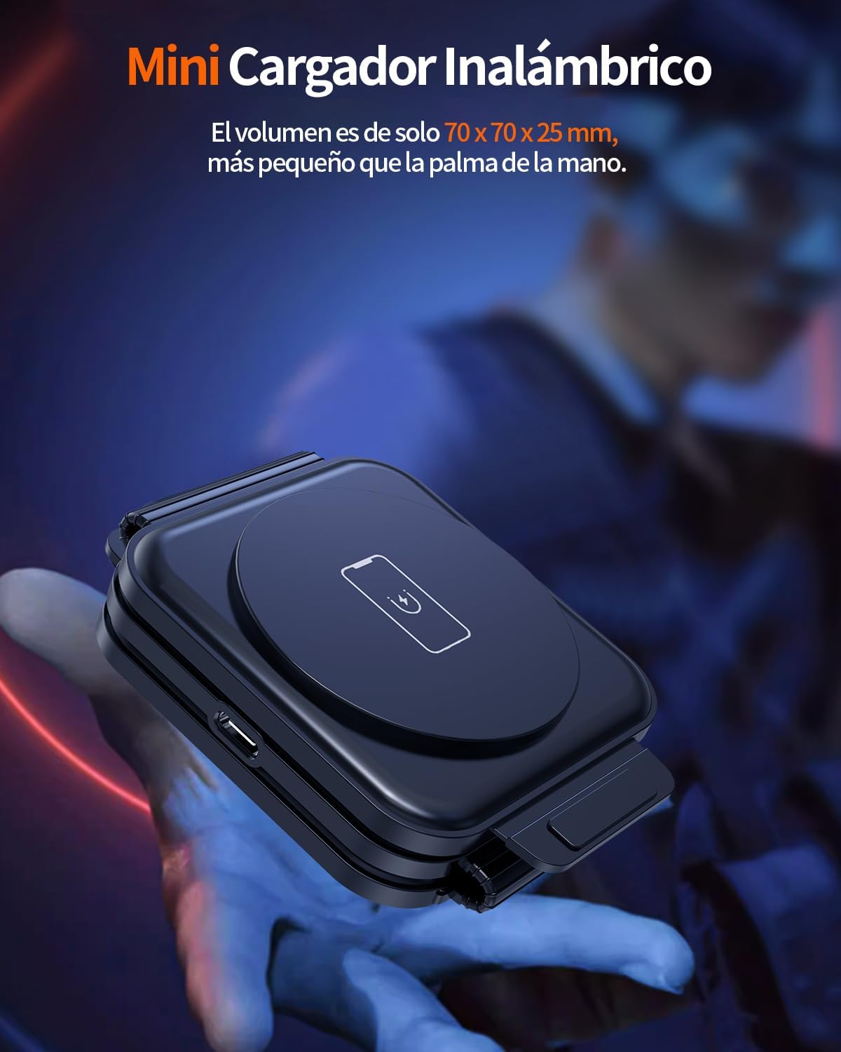 Blackultra Cargador Inalámbrico 3 en 1 15W Cargador Induccion Magnética Cargado Inalámbrico Compatible con iPhone 16 Pro MAX Plus 15 14 13 12 para Apple Watch,AirPods