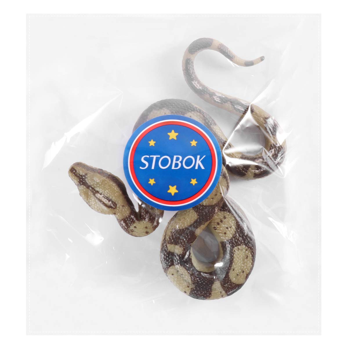 Figura Realista de Serpiente STOBOK Negra para Halloween