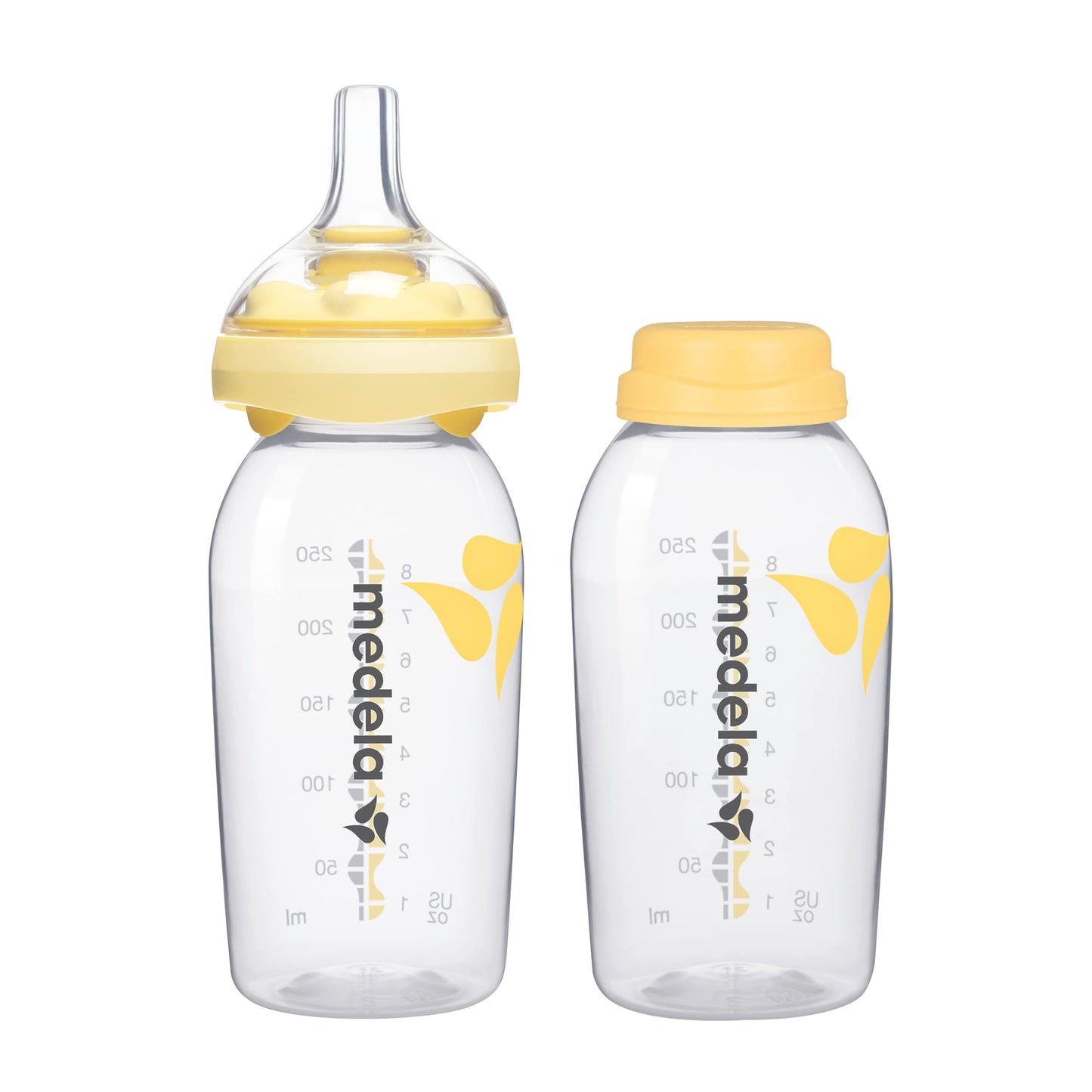 Biberones Medela Amarillo Set Botellas Calma 8oz 250ml para Niño