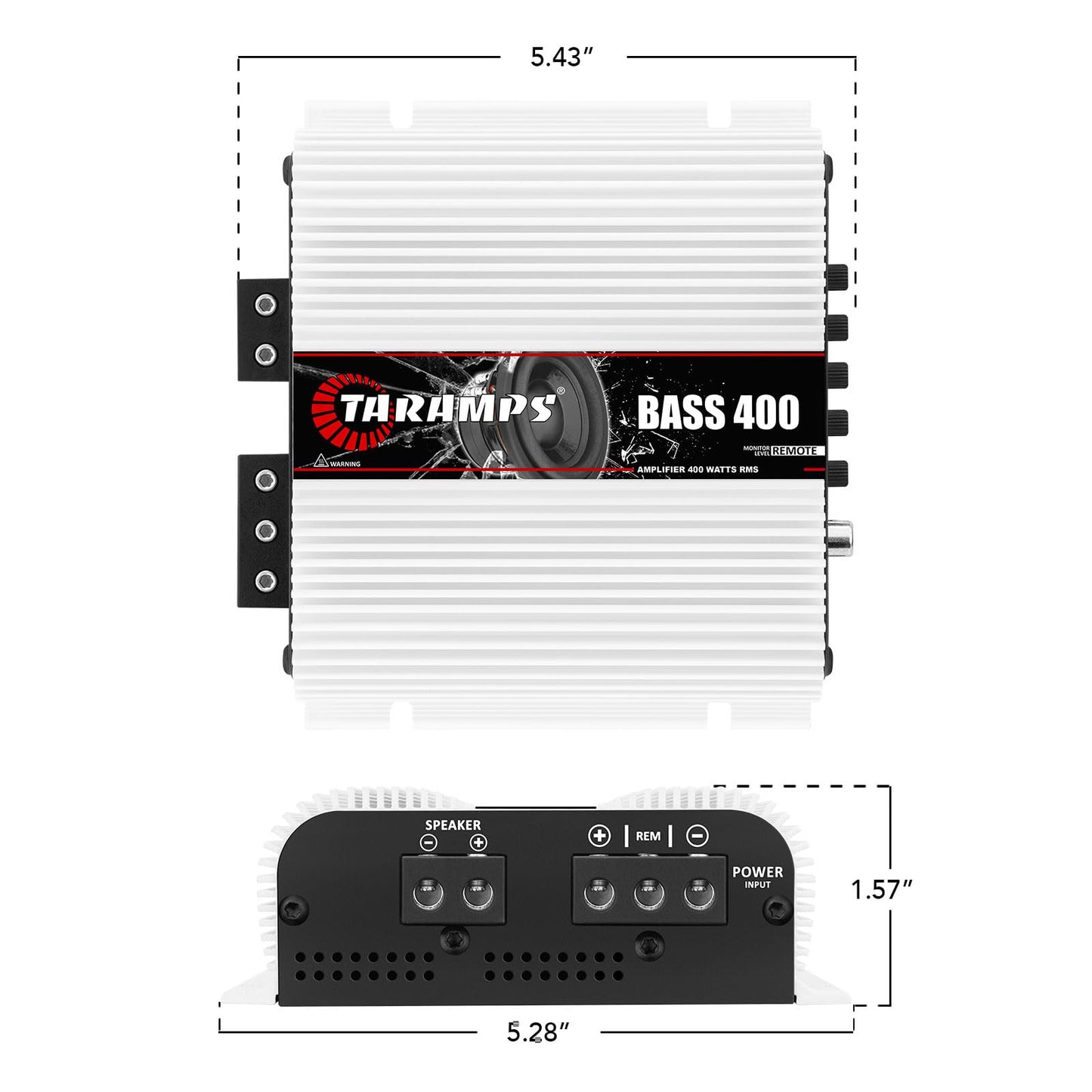 Amplificador Bass Taramps 400W 1Ω Pure Bass