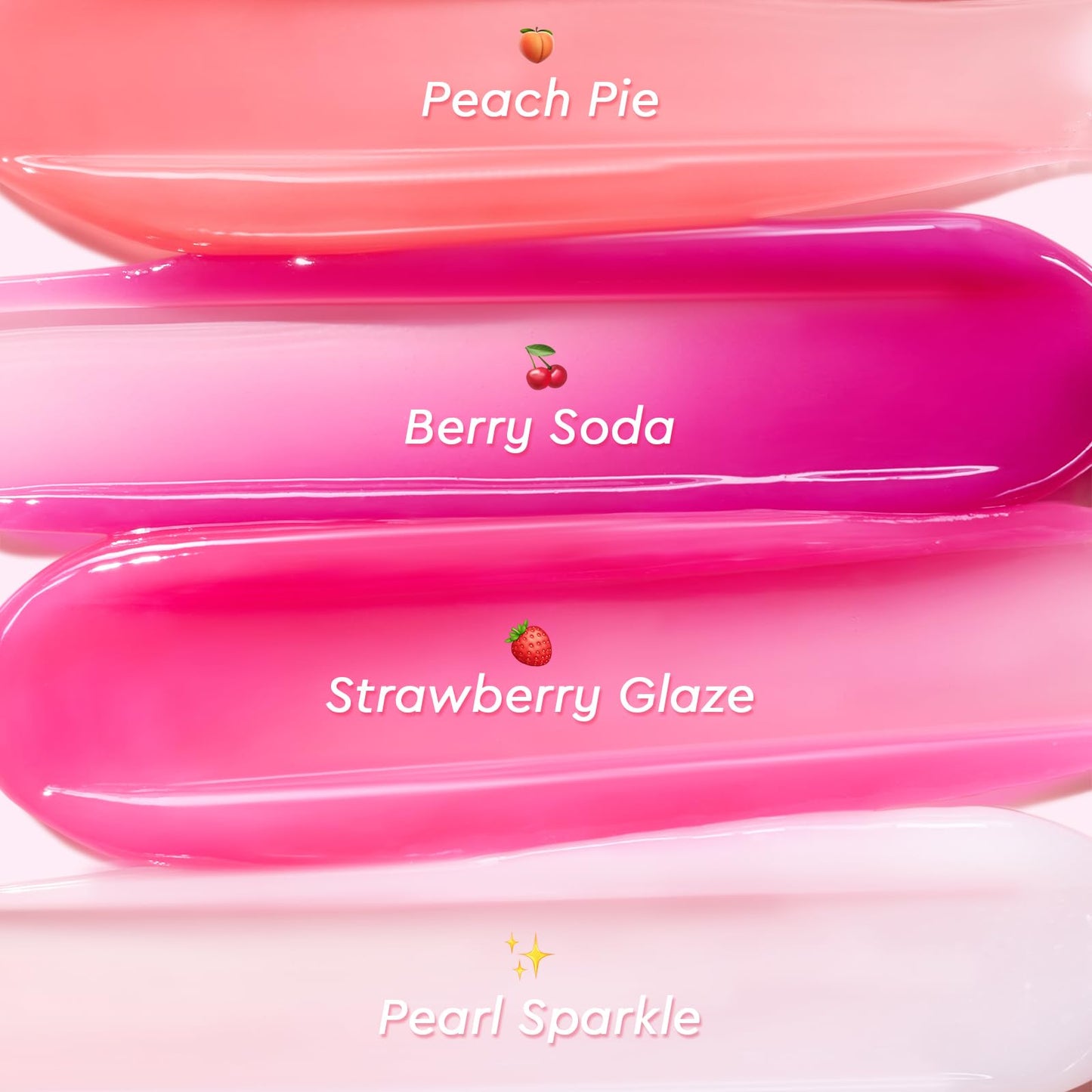 Glad2Glow sérum labial 3 en 1 con efecto iluminador, bálsamo labial con color con VC-IP y Vitamin E, brillo ligero no pegajoso con charm a juego (02 Peach)