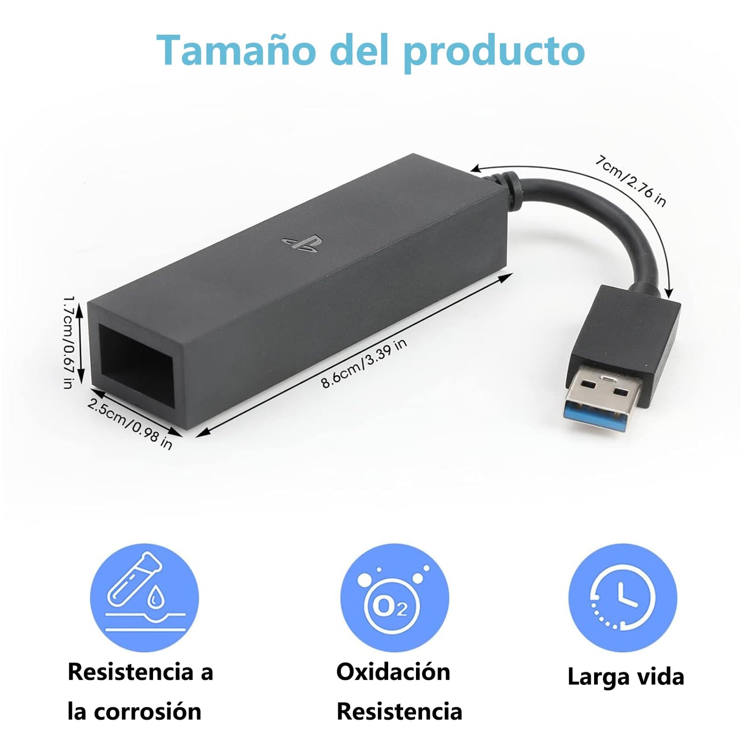 Adaptador de Cámara YUTVXAC Blanco para Consola PS5 y Cámara PS4