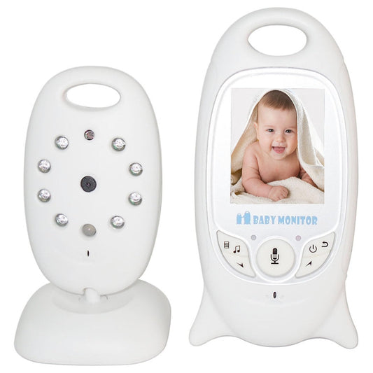 Monitor de Bebé TKMARS Blanco con Cámara y Audio sin WiFi para Nuevas Mamás