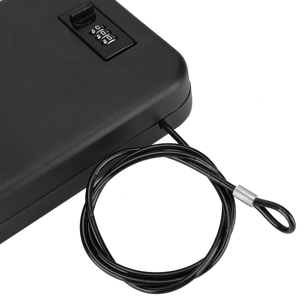 Caja de Seguridad Portátil, Caja de Almacenamiento para Objetos de Valor, Cash, Joyas, Para el Hogar, el Garaje y la Granja