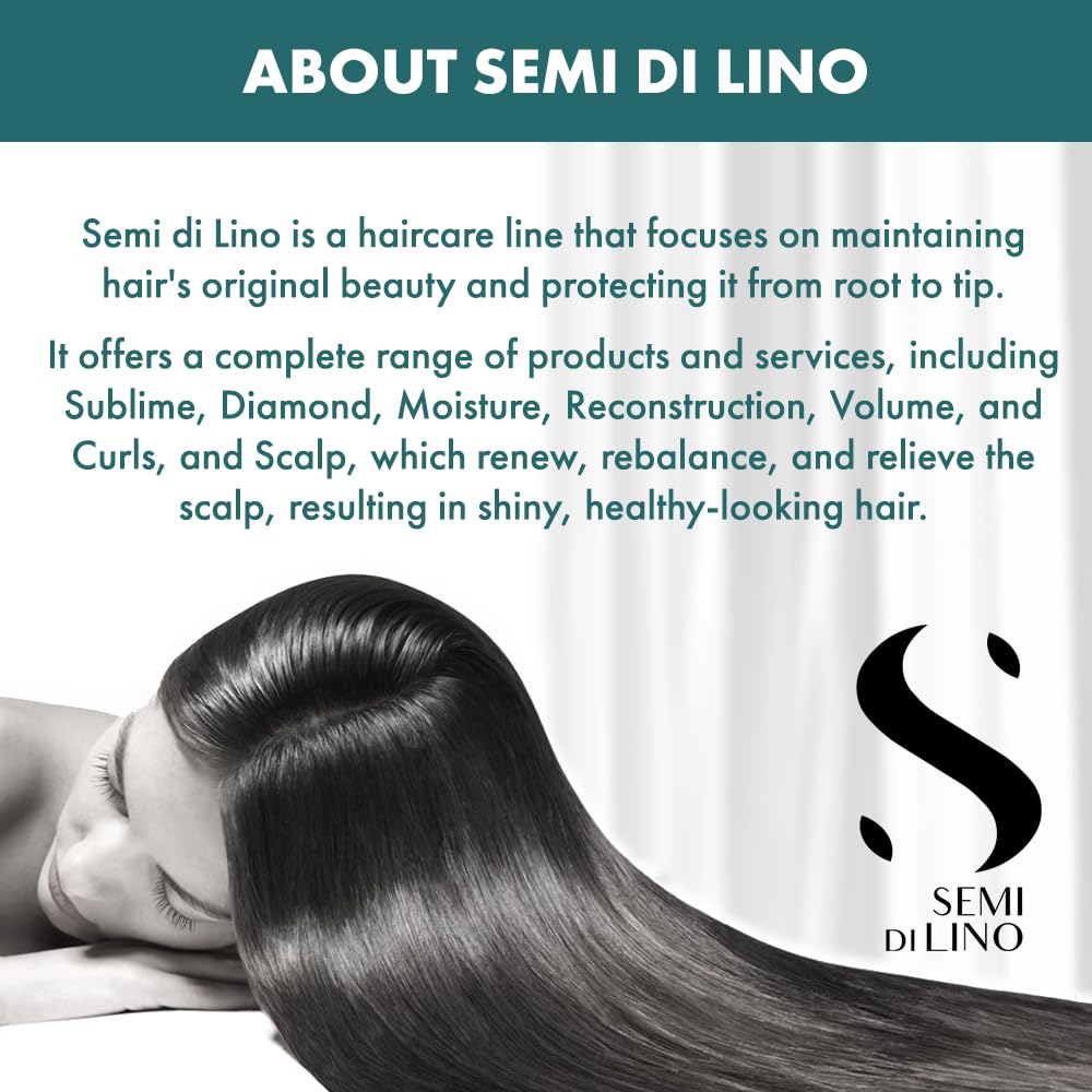 Champú reparador de reconstrucción para cabello dañado con semillas de lino Alfaparf Milano 249ml - Sin sulfatos, parabenos ni parafina - Ideal para cabello tratado con color - Calidad de salón profesional
