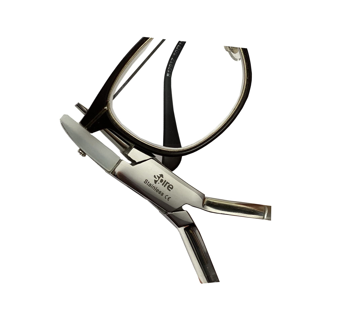 Spire Tools ® - Juego de alicates ópticos de punta redonda y plana de nailon, alicates de mandíbula para joyas (6 mm 11 mm, juego) kit de reparación de gafas