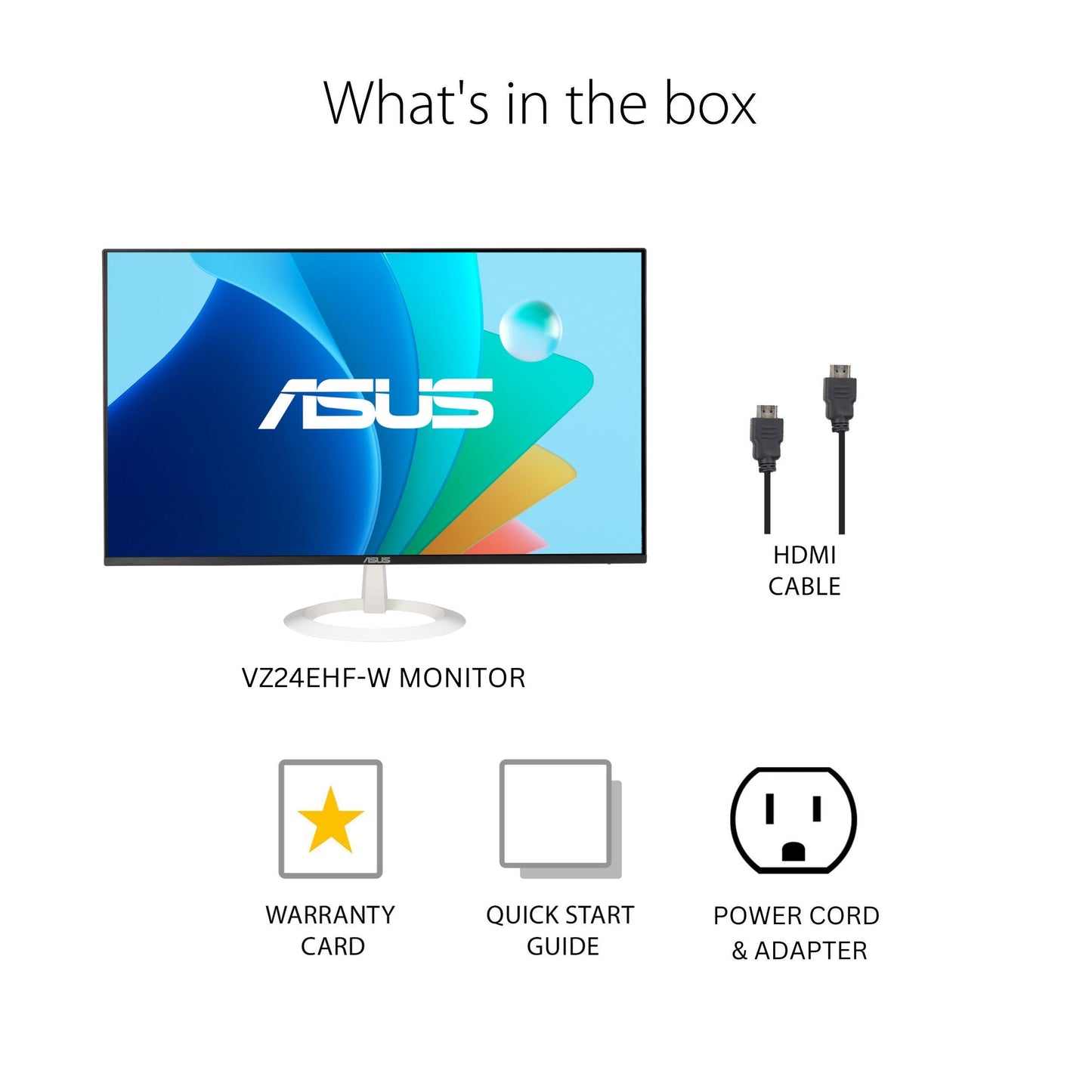 ASUS Monitor Gamer 24 VZ24EHF-W 1ms 100Hz Full HD LED IPS HDMI Blanco