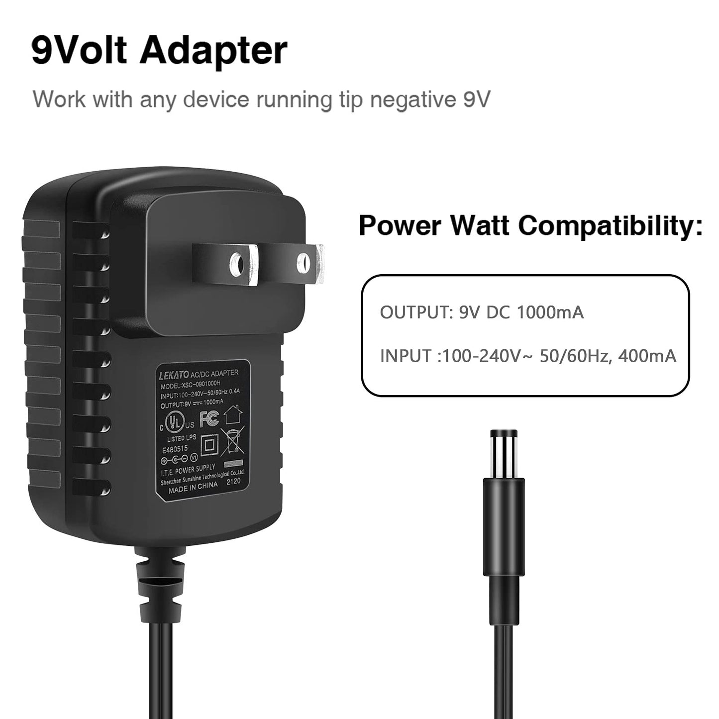 LEKATO Pedal de bucle para guitarra con efecto de bucle de pedal ilimitado, sobredubs de 5 minutos, estación de bucle de tiempo con cable USB y adaptador de fuente de alimentación de pedal de 9 V 0,6 A