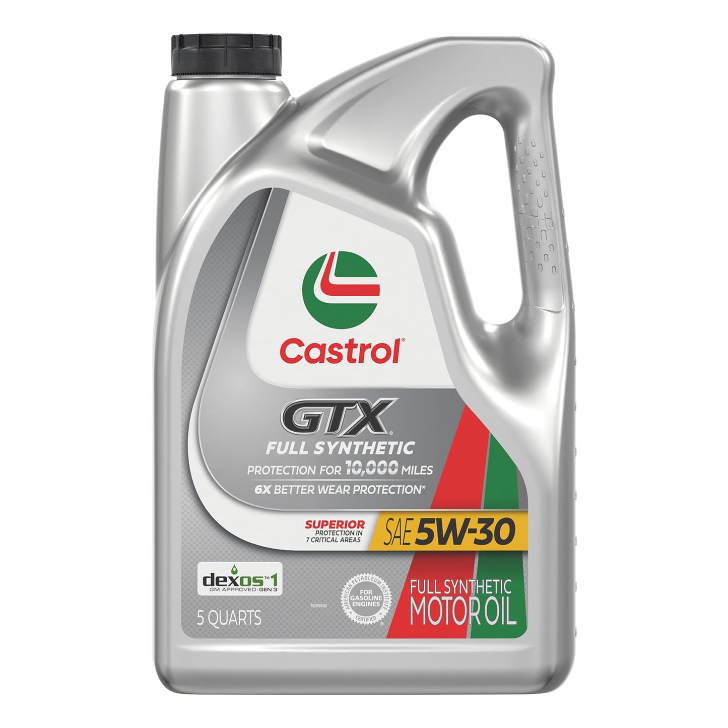 Castrol GTX - Aceite de motor sintético completo 5W-30, 5 cuartos de galón