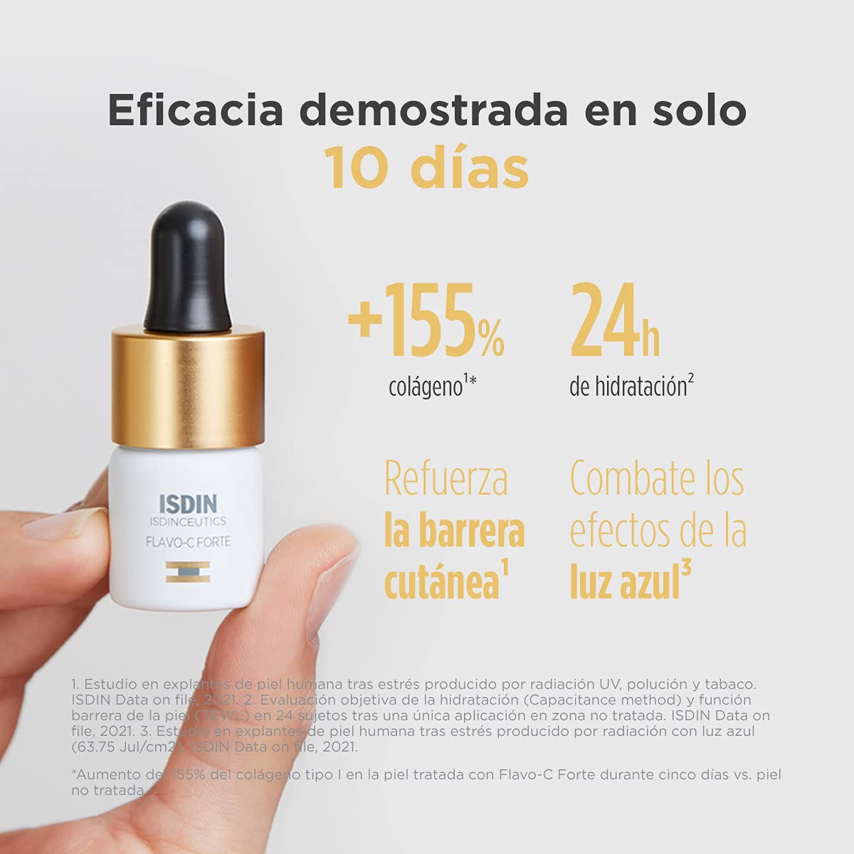 ISDIN 690021507 Isdinceutics Flavo-C Forte, Sérum Facial Antioxidante 5.3ml