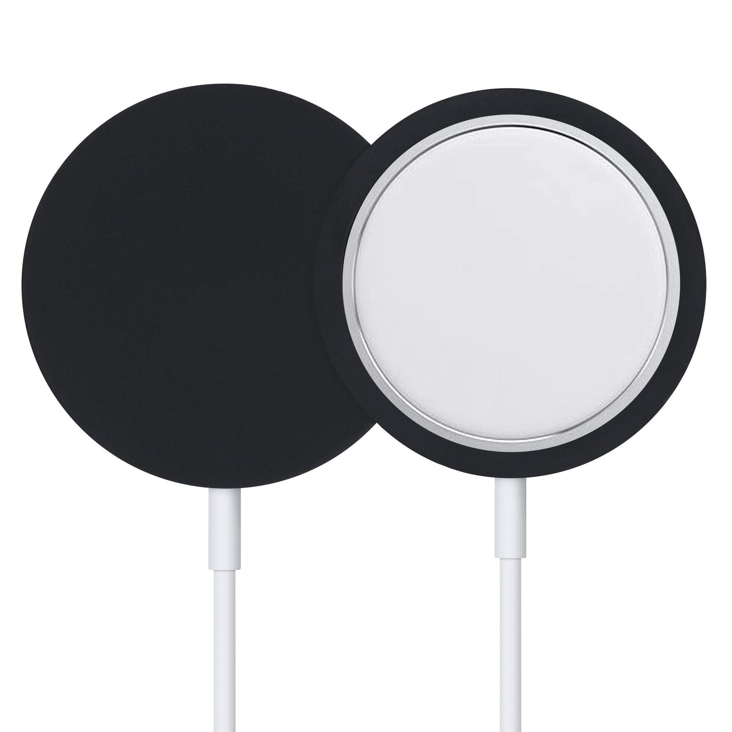 kwmobile Funda de Silicona Compatible con Apple MagSafe Charger Pad - Carcasa Protectora TPU para Cargador - Negro