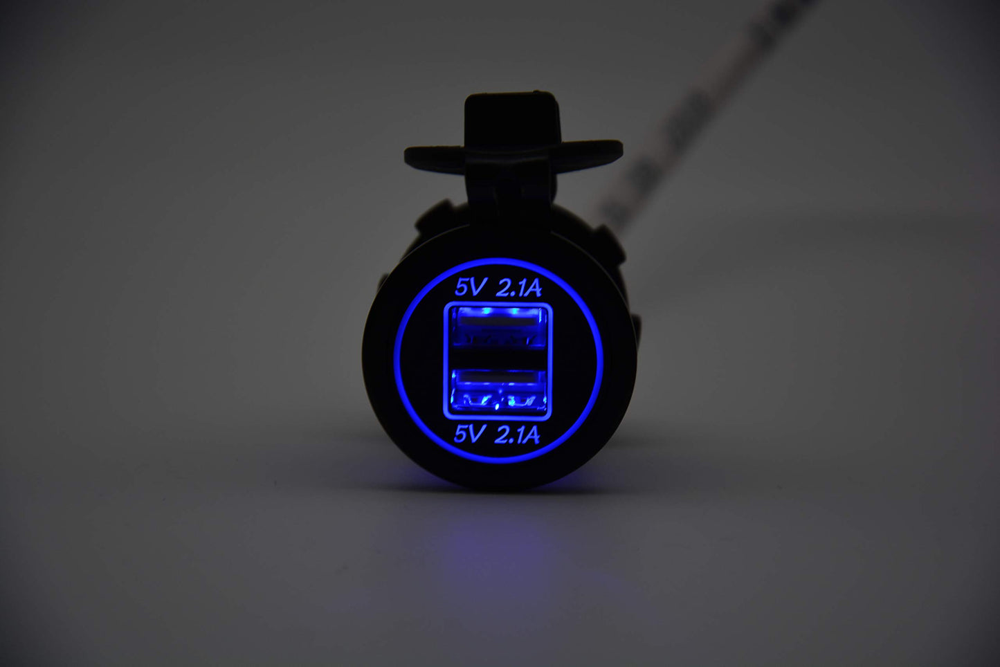 YL TRD Cargador Iluminado Doble USB 12v para Auto, Autobús, Camión