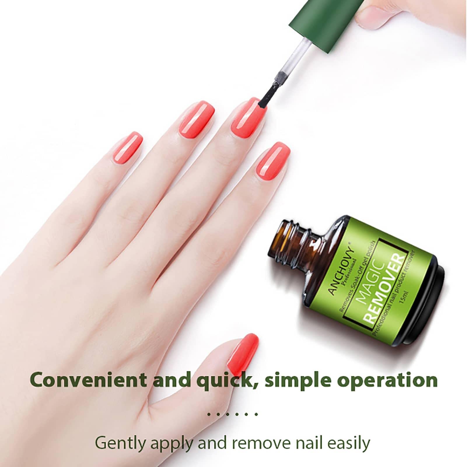 Removedor ANCHOVI De Gelish Para Uñas 15ml - Quita Esmalte De Gel Mágico Sin Dañar