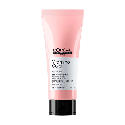 L'Oréal Professionnel Vitamino Color | Acondicionador protector de color | Protege y preserva el color hasta por 8 semanas | Evita el deslave para un cabello más brillante | Con tecnología de resveratrol| Para todo tipo de cabello con color | 200ml
