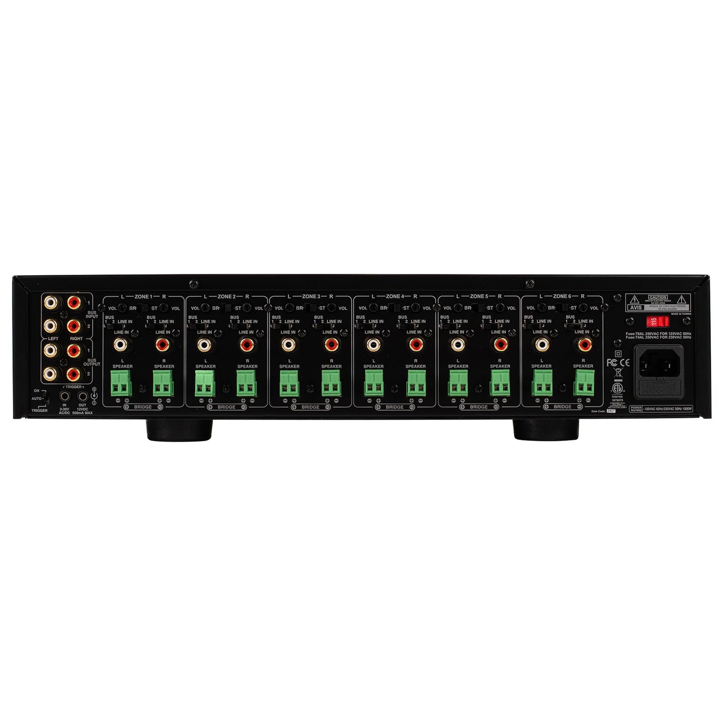 Dayton Audio MA1240a Amplifier Multi-Zone, 12 Channel