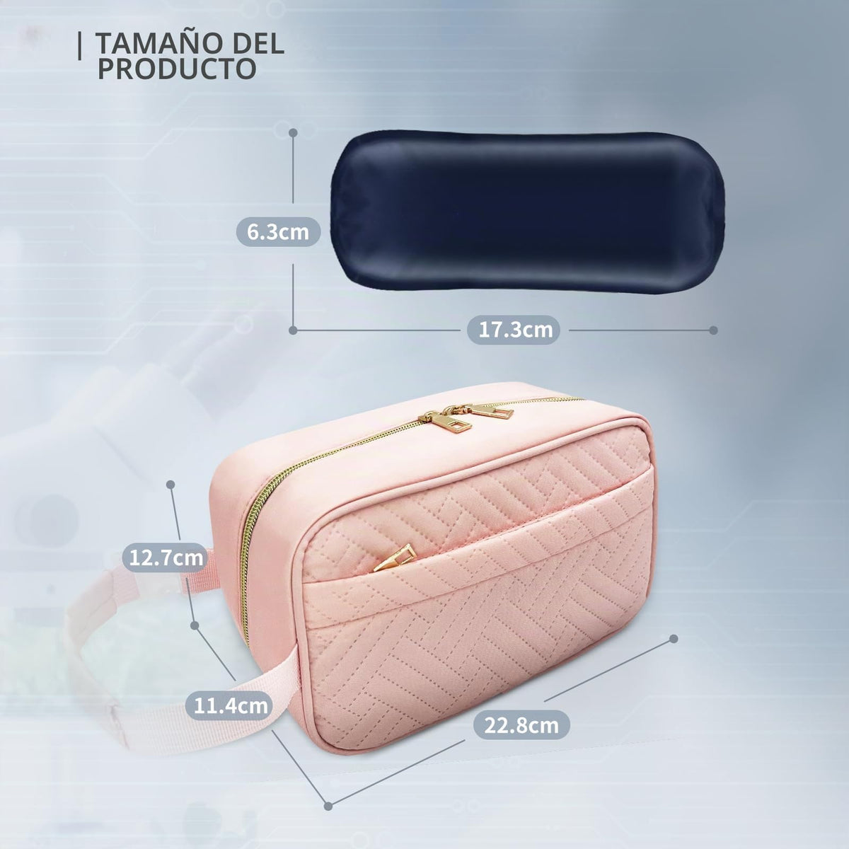 Bolsa de almacenamiento de leche materna impermeable con 2 paquetes de hielo grandes - Bolsa de refrigeración aislada para viaje con hebilla y asa colgante para guardería y viajes de bebé (Rosa)