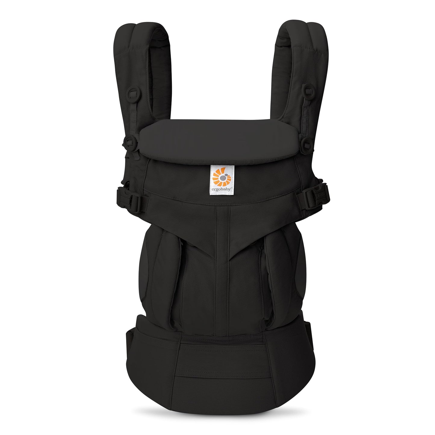 Portabebés Ergobaby Omni Negro Puro con Soporte Lumbar para Recién Nacidos y Niños Pequeños