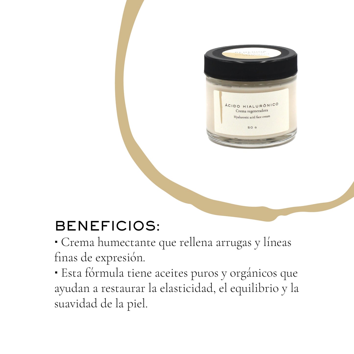 Remedios del Bosque 2 Pack Crema Regeneradora con Ácido hialurónico BIO 50 Gramos, Hidrata y Humecta Intensa y Profundamente.