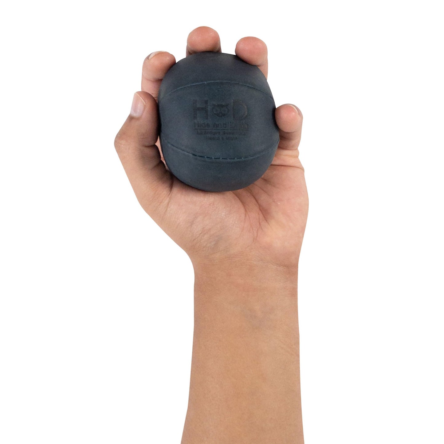 Hide & Drink, pelota de estrés hecha a mano de cuero de grano completo – Alivia el inquietud y la ansiedad, ejercicio de la mano con un juguete de tensión blanda, ideal para la oficina o la escuela, elegante, duradero (azul pizarra)