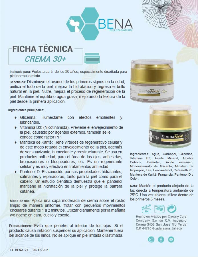 Kit Bena Serum Hidratante Tonico Acido Hialuronico Crema Facial Jabon Frutos Rojos y Mascarillas