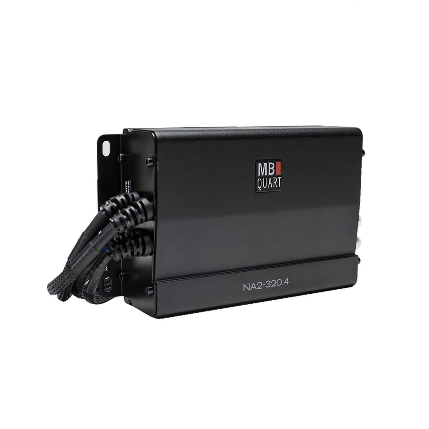 Amplificador de Cuatro Canales MB Quart Negro Compacto de 320 Watt para Deportes de Motor