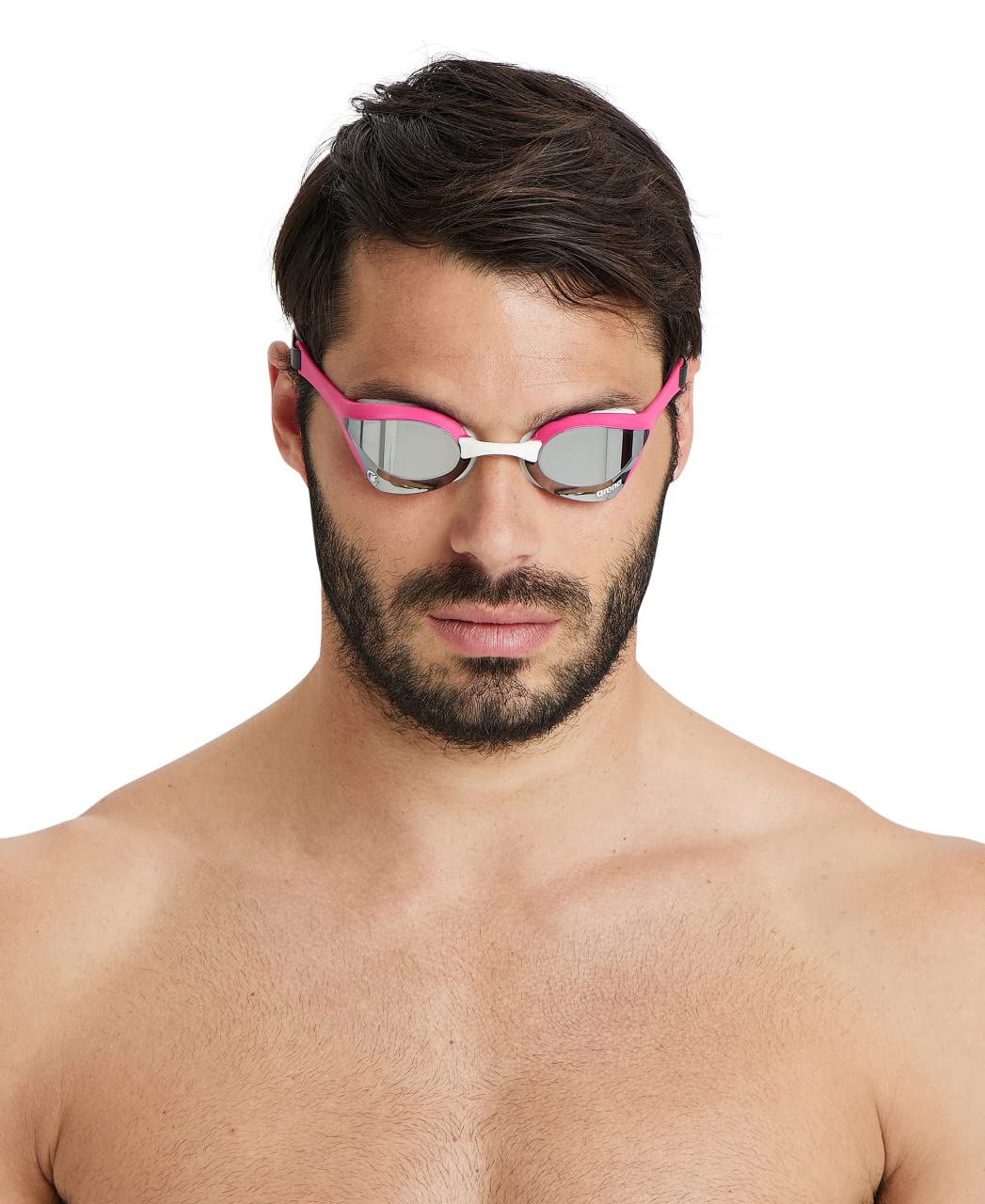 Arena Cobra - anteojos de natación Ultra deslizantes con Espejo, Plateado/Rosa