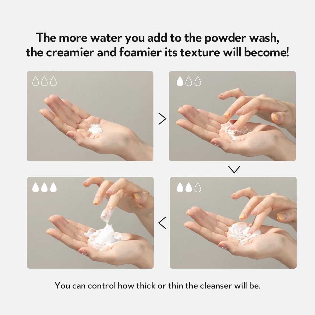 TIRTIR – Hydro Boost Enzyme Powder Wash 75 g – limpiador facial en polvo; limpieza profunda, exfoliación suave con enzimas, arroz y probióticos; para piel grasa y piel sensible; skincare coreano