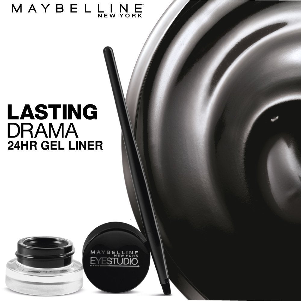 Maybelline Delineador Eye Studio Drama, color Negro Intenso