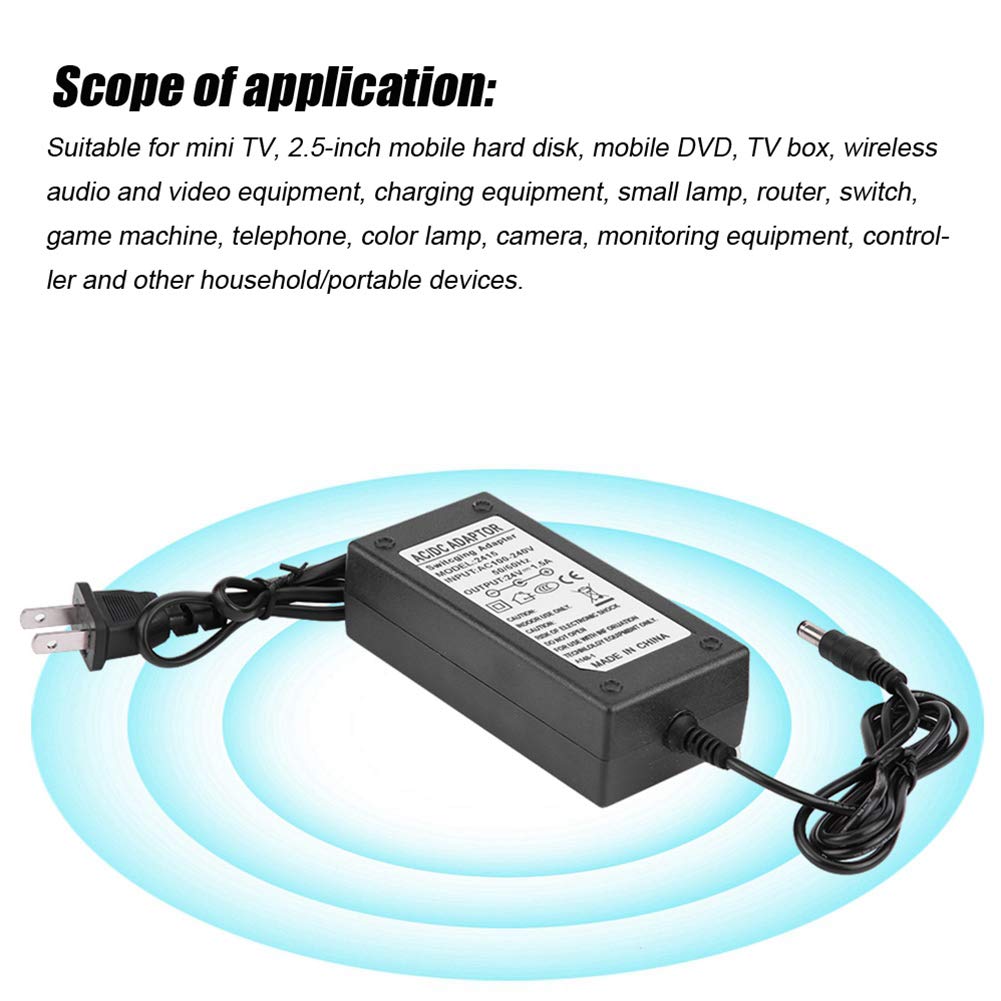 Adaptador de Conmutación fosa Alta Eficiencia 24V 1.5A con Protección de Cortocircuito para Scooter Eléctrico
