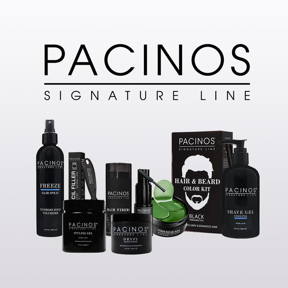 Pacinos SLEEK High Shine Flexible Pomade for Men - Long-Lasting Styling for Medium to Longer Hair - Wet Look with All-Day Hold - 4 oz