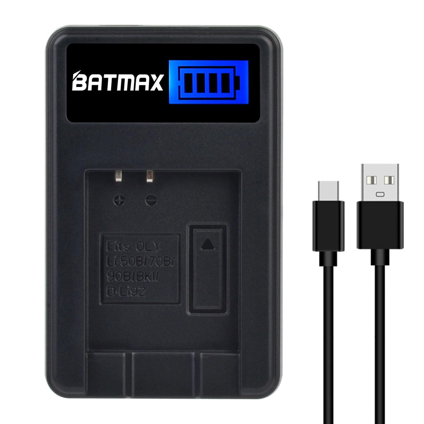 Batmax 2X NP-BK1 NP-FK1 Batería + cargador rápido LCD para Sony NP-BK1, Cybershot DSC-W180, DSC-W190, DSC-W370, DSC-S750, DSC-S780, DSC-S950, DSC-S980, Webbie MHS-CM1 HD, MHS-PM1