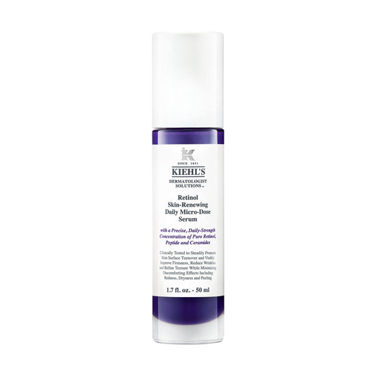 Kiehl's Retinol Serum, Poderoso suero anti-edad con Retinol que reduce visiblemente las arrugas, reafirma y mejora la textura de la piel, con Retinol, Péptido y Ceramidas, 50 ml