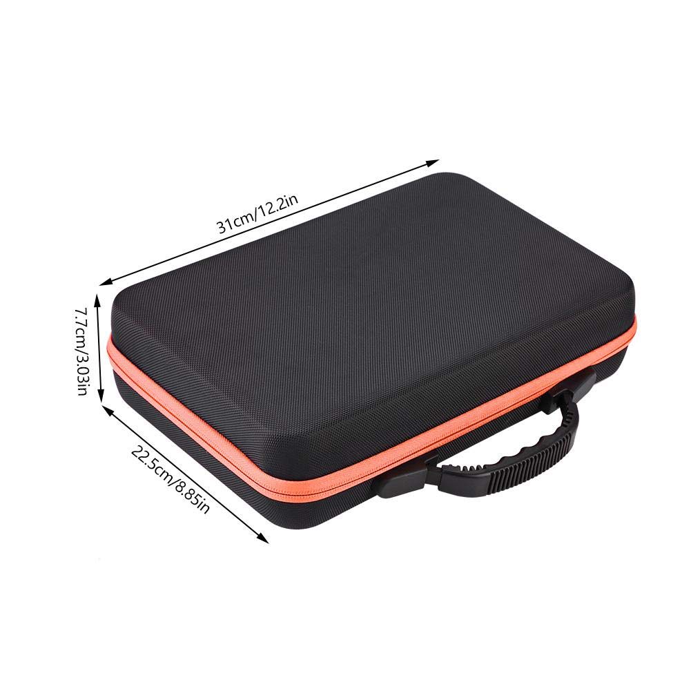 Estuche de transporte de aceites esenciales para 60 botellas de 5 ml, 10 ml, 15 ml, con asa para aceites aromáticos, bolsa de transporte de viaje (naranja)
