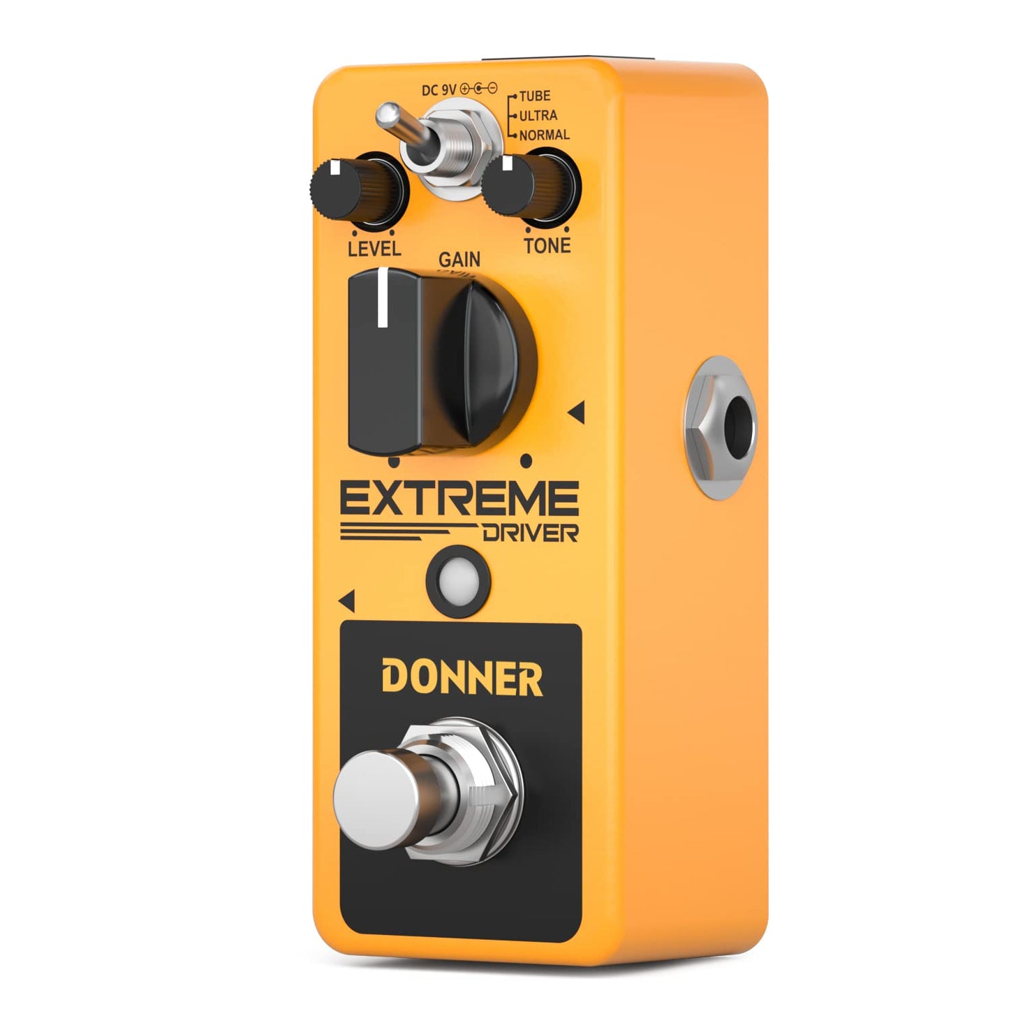 Donner Pedal de guitarra de distorsión, driver extremo, efecto de distorsión turbo analógico, 3 modos, True Bypass