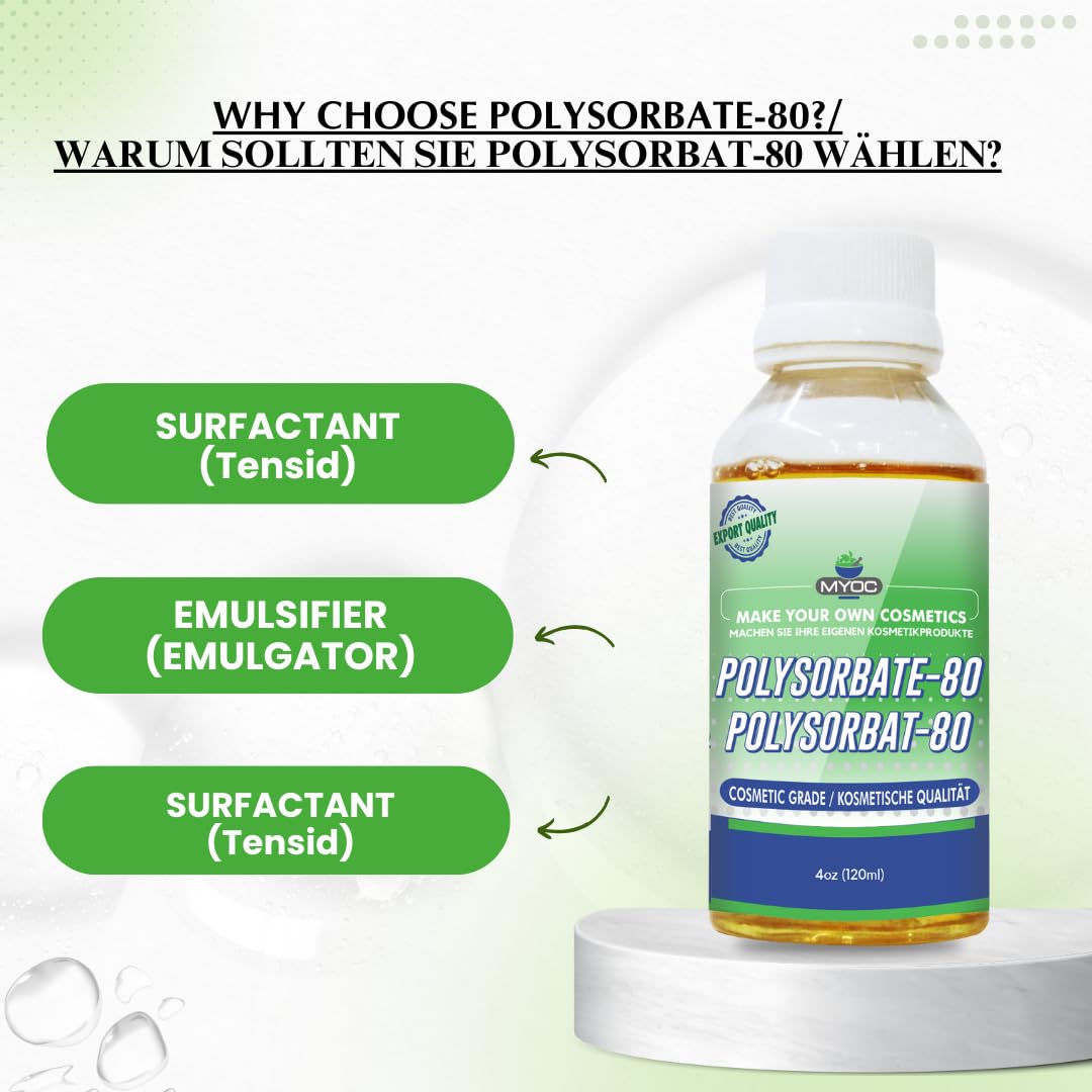 MYOC Polysorbate 80 liquid (4 Fl Oz (Pack of 1))