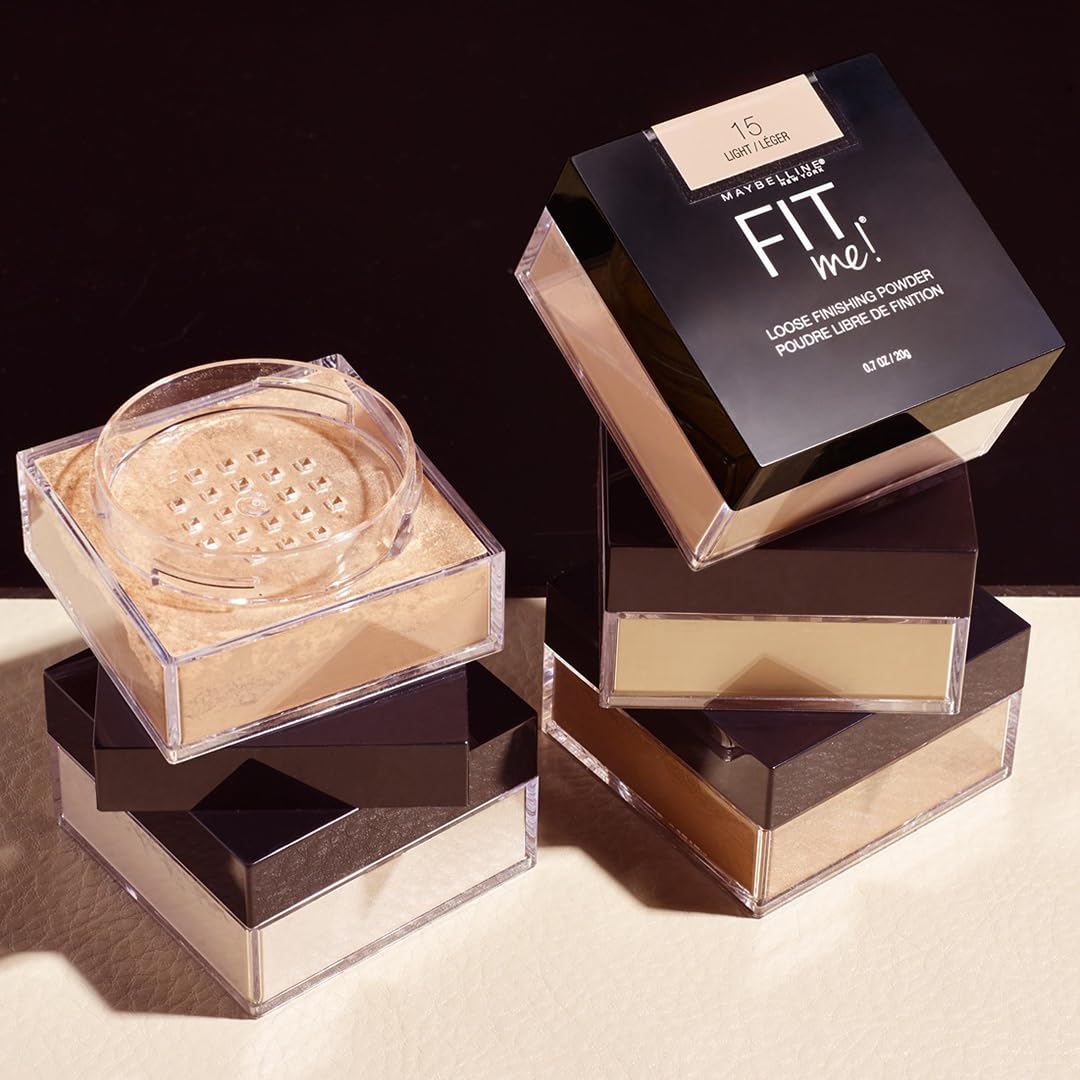 Maybelline Polvo de Maquillaje Fit Me Loose Powder, Tono Light, 20 g