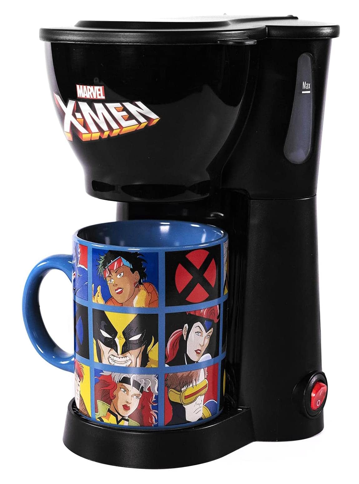 Uncanny Brands X-Men - Cafetera individual con taza, taza A Joe con Marvel s Mighty Mutants