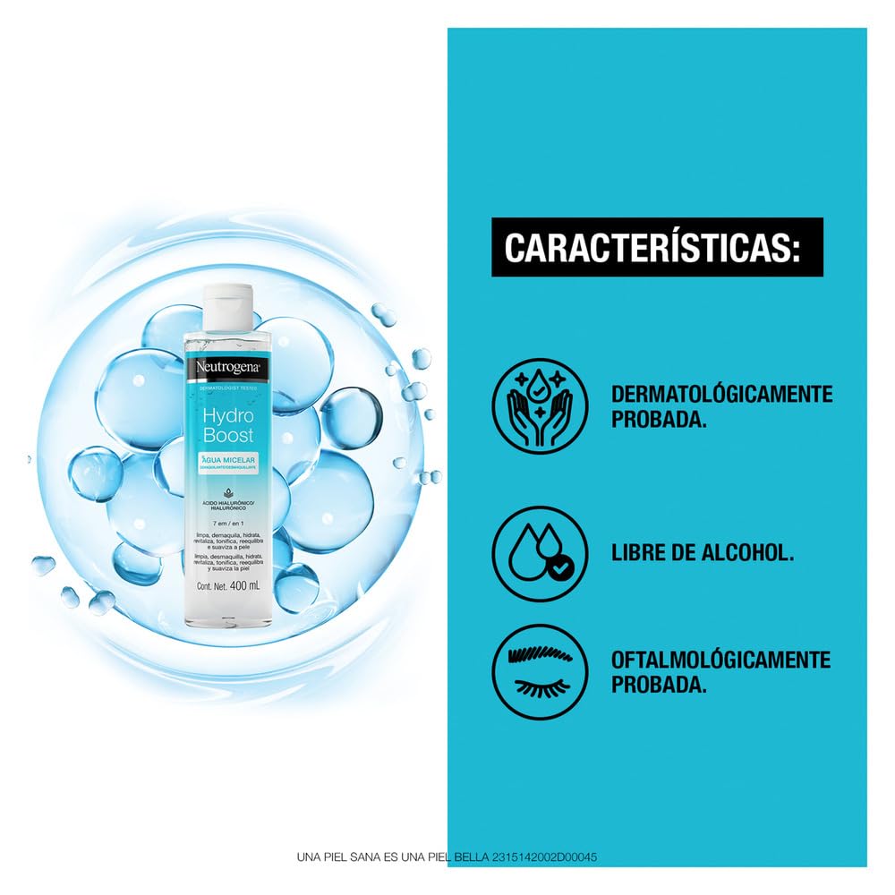 NEUTROGENA HYDRO BOOST Agua Micelar 400 ML