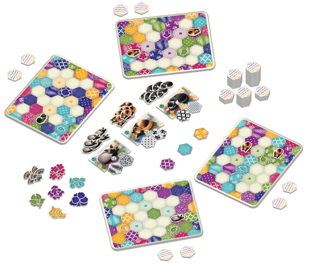 AEG | Calico - Juego de Mesa galardonado para Toda la Familia | Estrategia, Gatos, acolchado | 1-4 jugadores | A Partir de 10 años