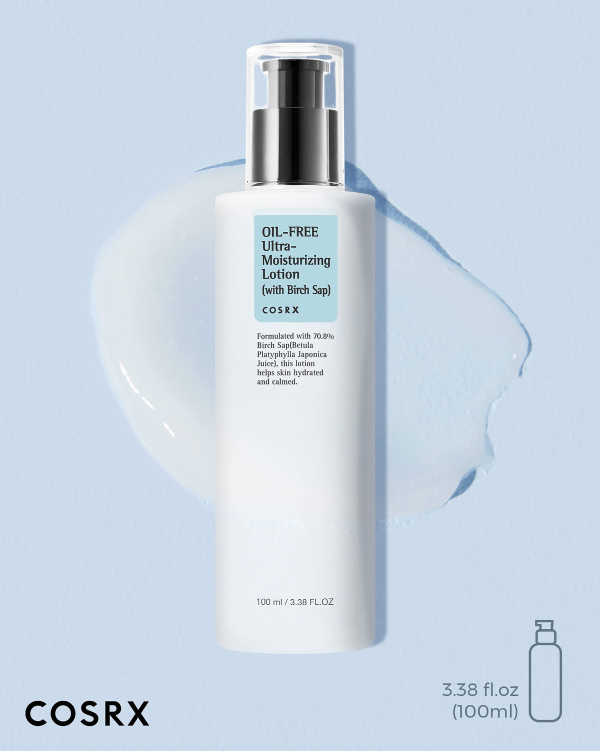 Oil Free Ultra Moisturizing Lotion by Cosrx for Unisex - 3.3 oz Lotion