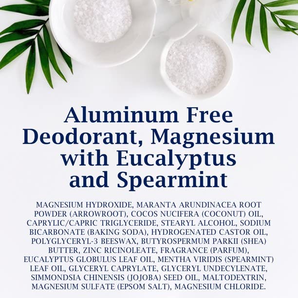 Dr Teal's Desodorante Libre de Aluminio, Aceite Escenciale de Eucalipto, 2.65 oz