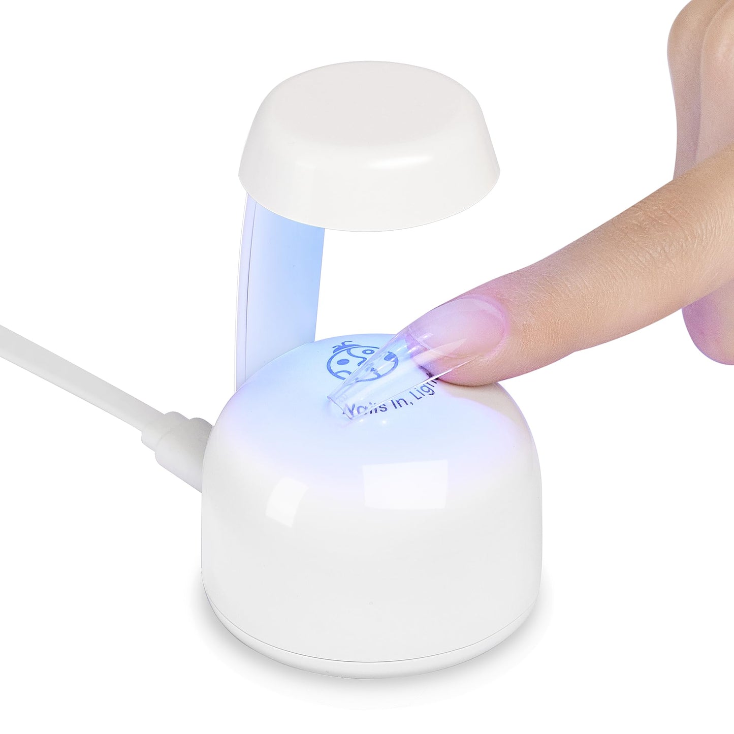Mini luz ultravioleta Beetles para uñas de gel, curado instantáneo, innovador con sensor inteligente para un sistema de extensión fácil y rápido, luz LED ultravioleta portátil para manicura para esmalte de uñas en gel, arte de uñas DIY