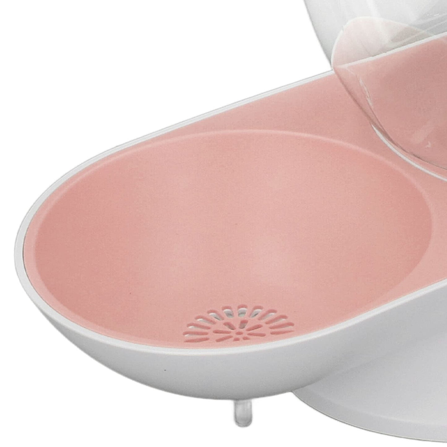 Dispensador de Agua para Mascotas Forma de Caracol Fuente de Agua Potable Automática 2.8L Gran Capacidad para Perros y Gatos (Rosa)