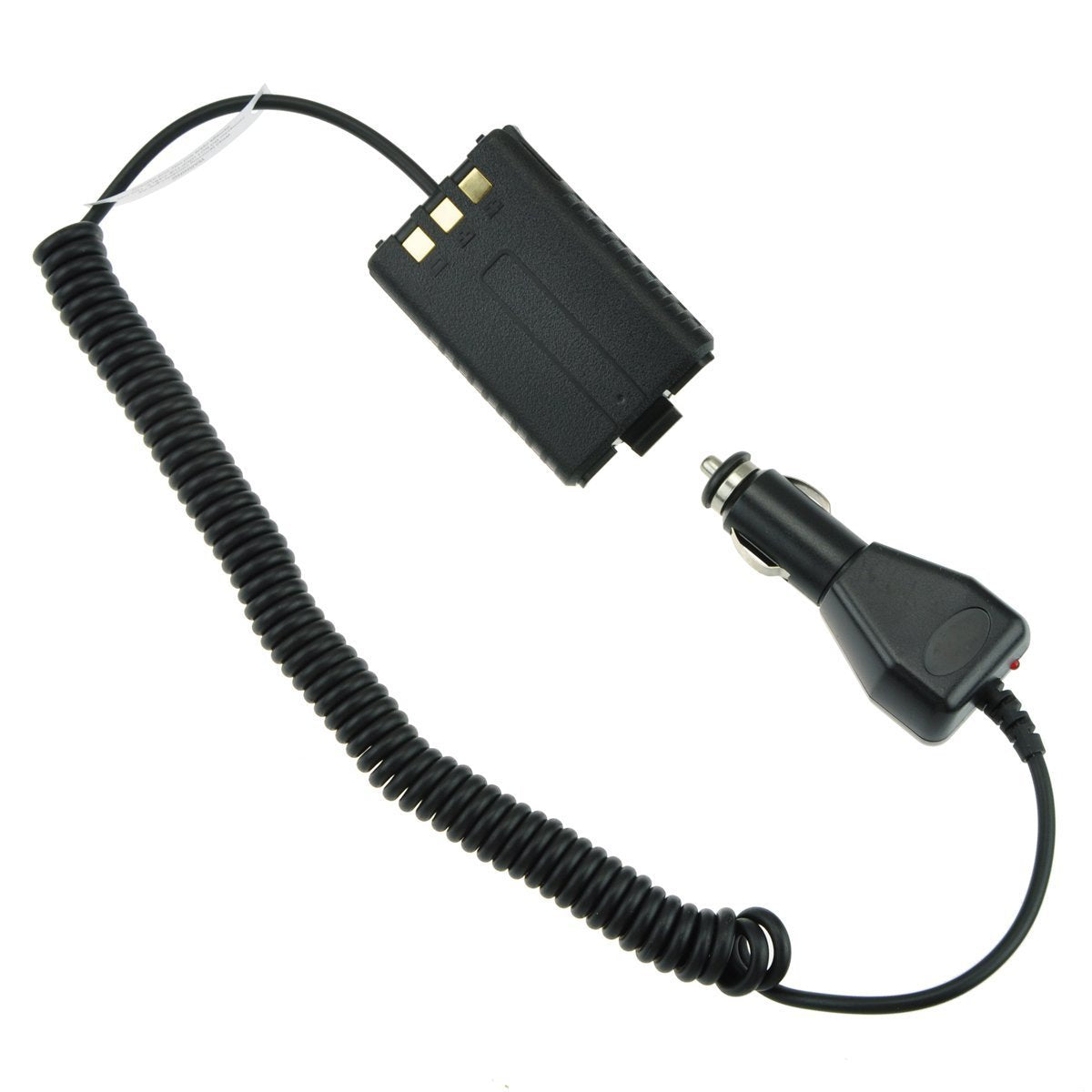 Adaptador de batería TENQ para Coche en Negro para Radio de Dos Vías Baofeng Uv-5r Uv-5re Uv-5rb