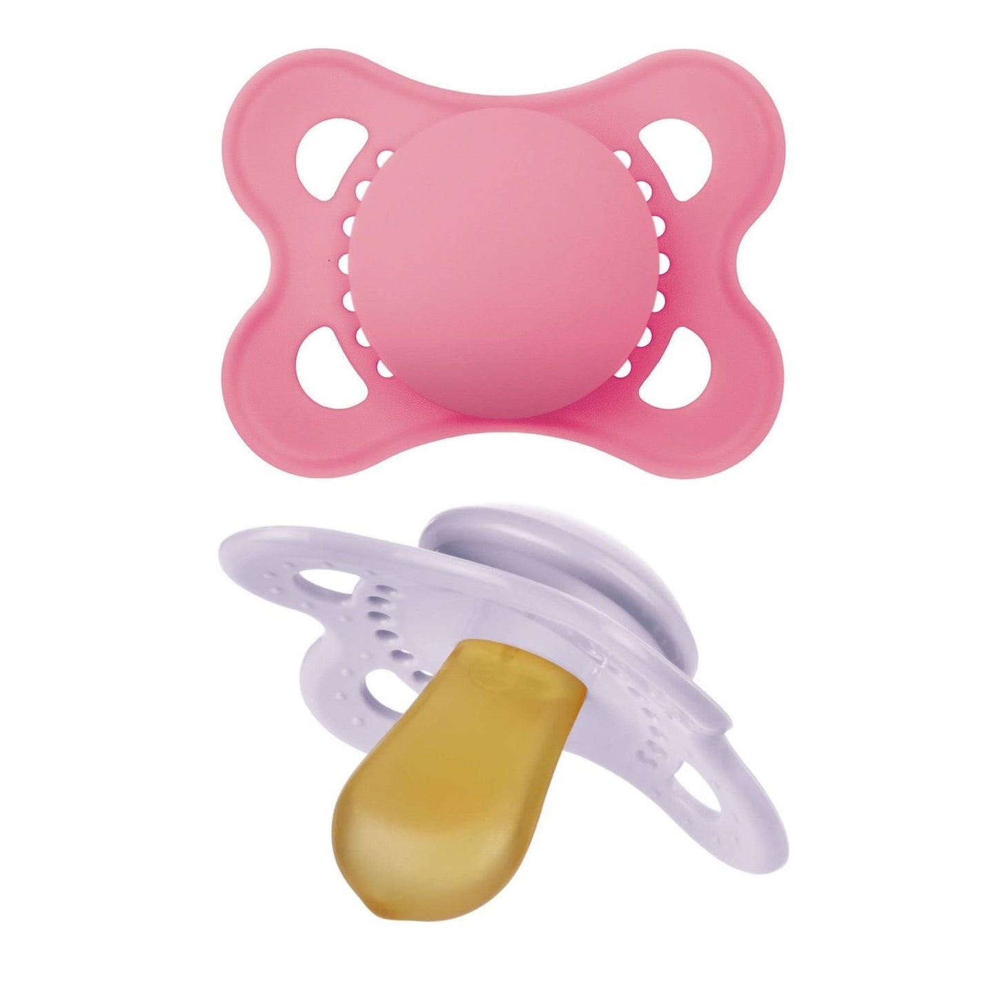 MAM - Chupetes de látex originales, chupete de 0 a 6 meses, pezón de goma natural, hecho de materiales bio-circulares, fácil de limpiar, con estuche esterilizador, 2 unidades