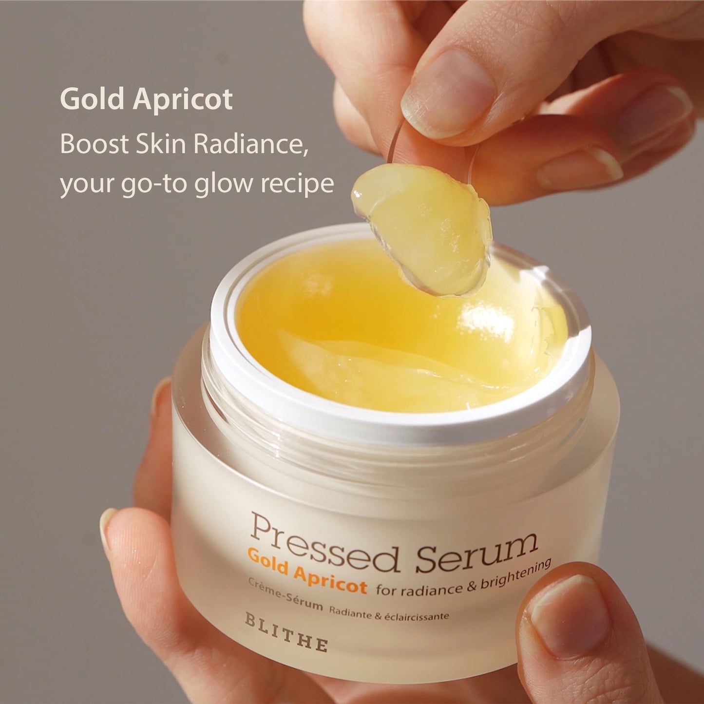 BLITHE Pressed Serum Gold Apricot for Radiance & Brightening 50ml