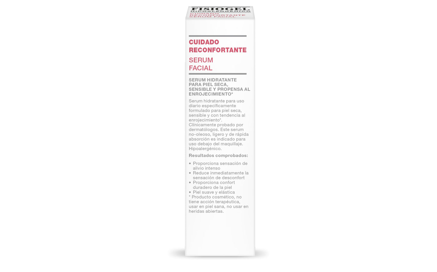 Fisiogel serum facial | suero para la piel | tratamiento mascarillas | cuidado reconfortante | Serum Hidratante | Piel Seca-sensible | Enrojecimiento | 30 ml