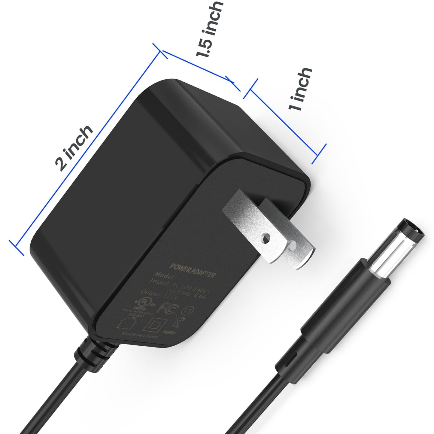 Adaptador de Corriente para Guitarra Boss 9 V Compatible con Pedales DS-1 SD-1 BD-2 RC-1 CH-1 DD-8 TU-3 MT-2 CS-3 PS-6 RC-5 AW-3 CE-5 BD-2W ST-2 MD-2