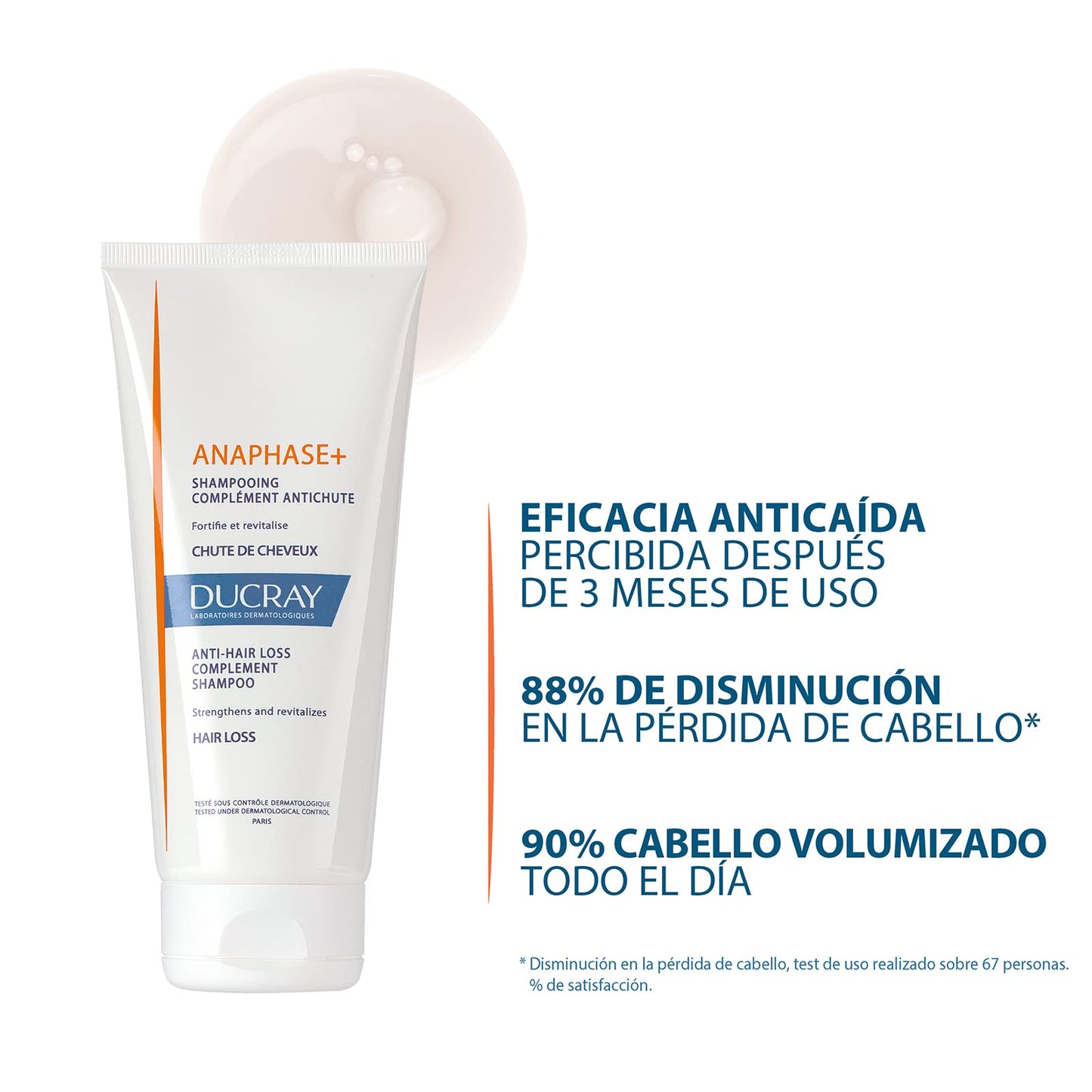 Ducray Anaphase+ Shampoo Anticaída Fortalecedor, 200ml